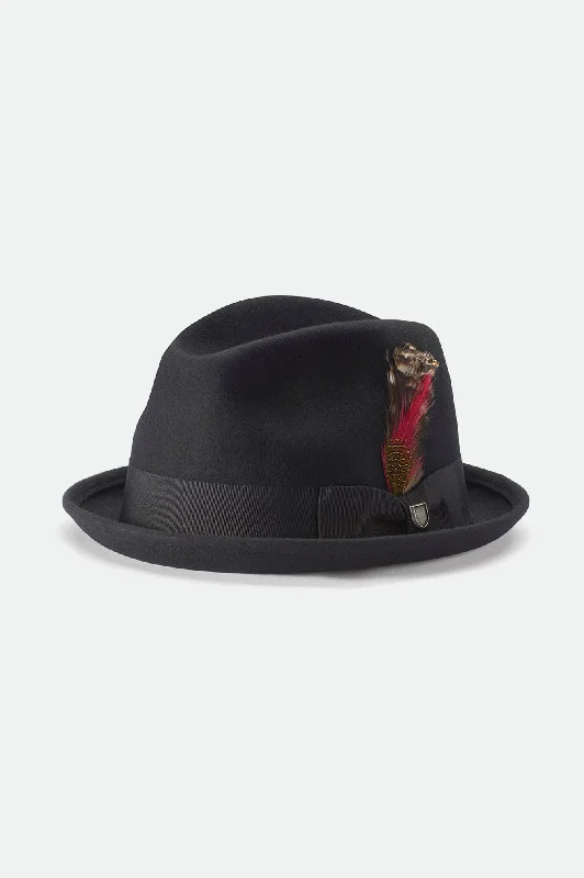 Girls' Straw HatsGain Fedora - Black