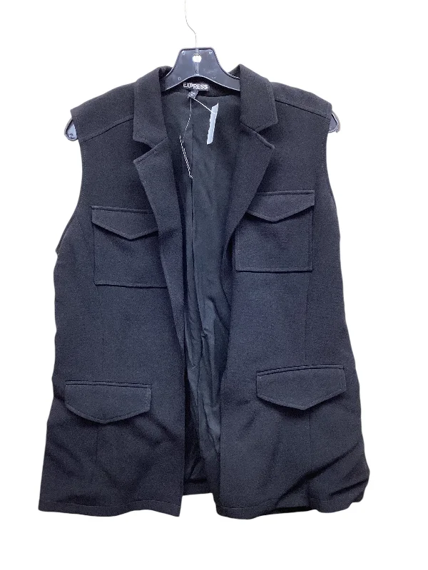 Men's Coats with Modern CutsVest Other By Express In Black, Size: L