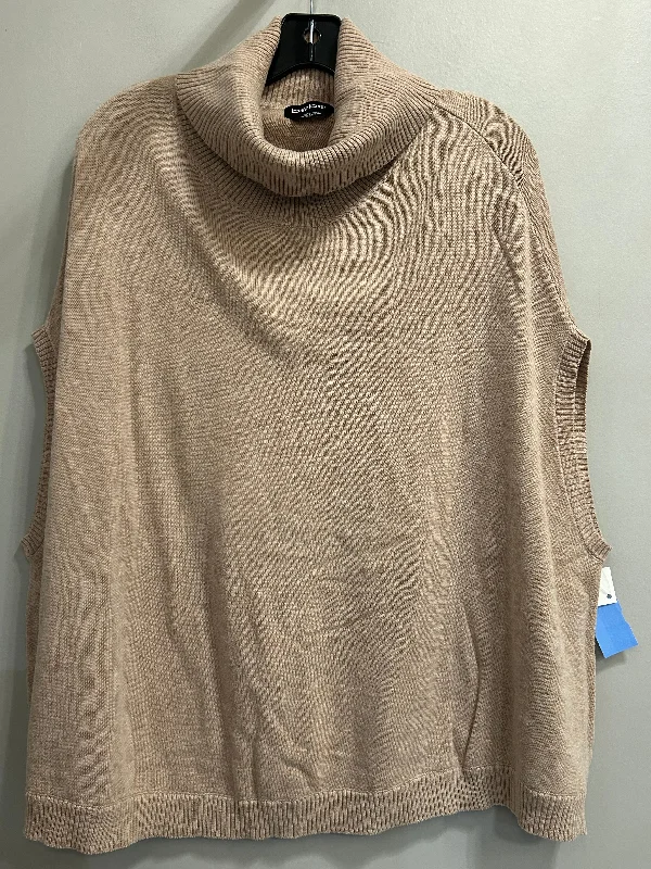 Classic Men's Trench CoatsVest Sweater By Bebe In Tan, Size: S