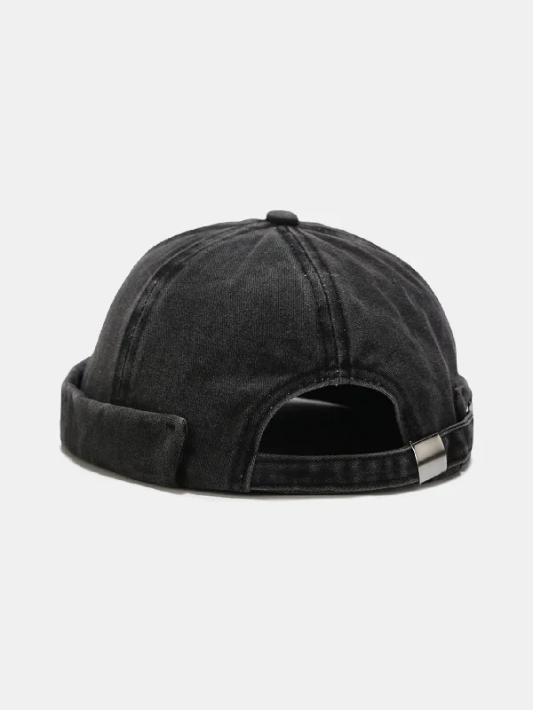 Affordable Winter HatsVintage Hip Hop Washed Brimless Hat