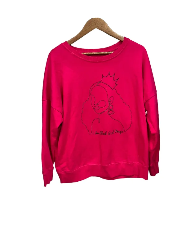 Men's Hoodies for WorkoutSweatshirt Crewneck By Clothes Mentor In Pink, Size: Xl