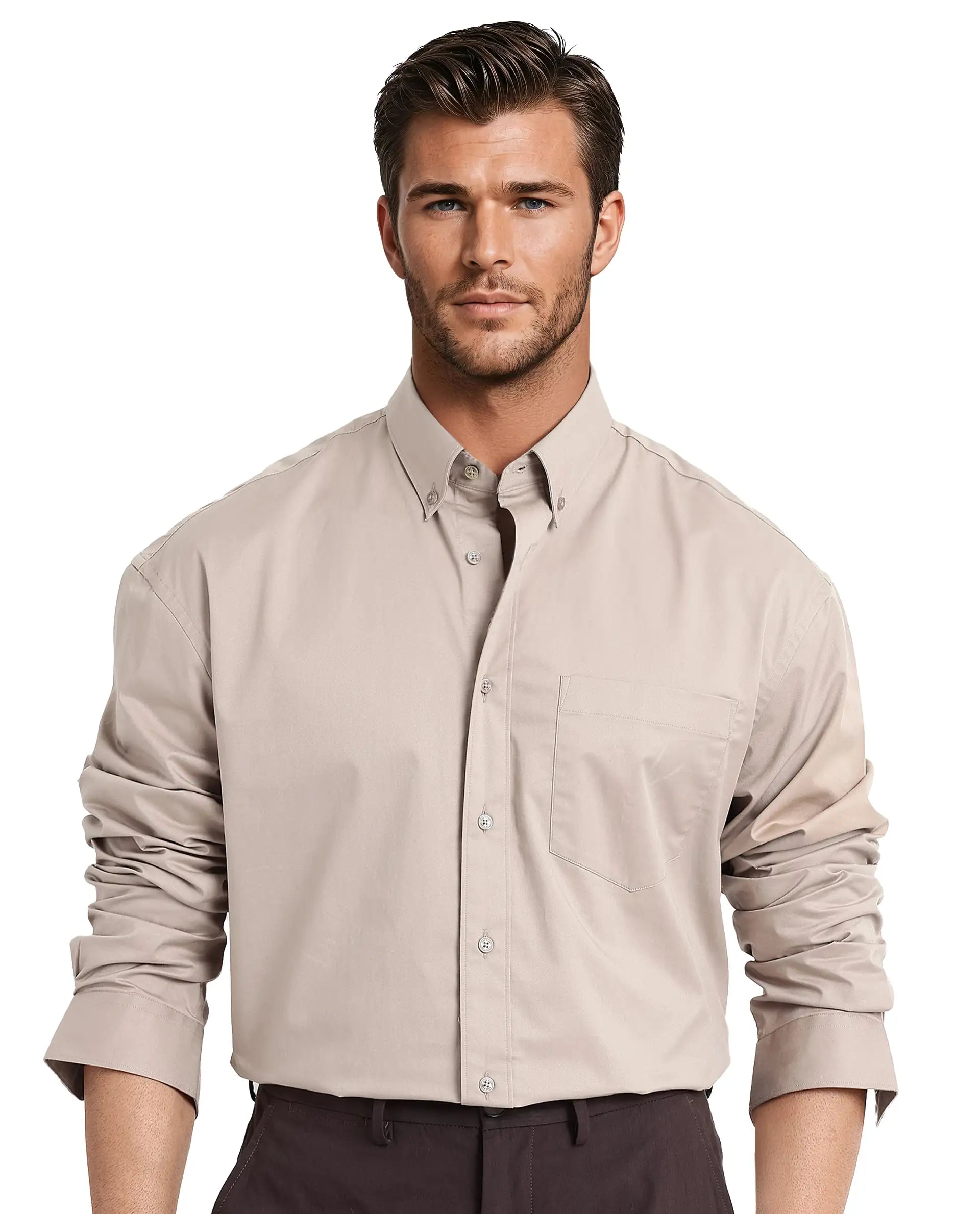Stylish Men's Graphic T-ShirtsRare Rabbit Men's Zord Light Beige Cotton Lycra Fabric Full Sleeves Button Down Collar Boxy Fit Plain Shirt Stylish Men's Graphic T-ShirtsRare Rabbit Men's Zord Light Beige Cotton Lycra Fabric Full Sleeves Button Down Collar Boxy Fit Plain Shirt