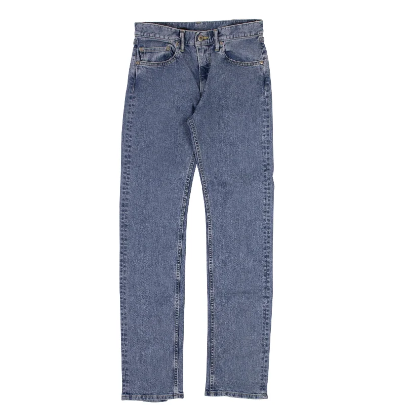 High-Waisted Bootcut Men's JeansVlone Zipper Jeans - Blue