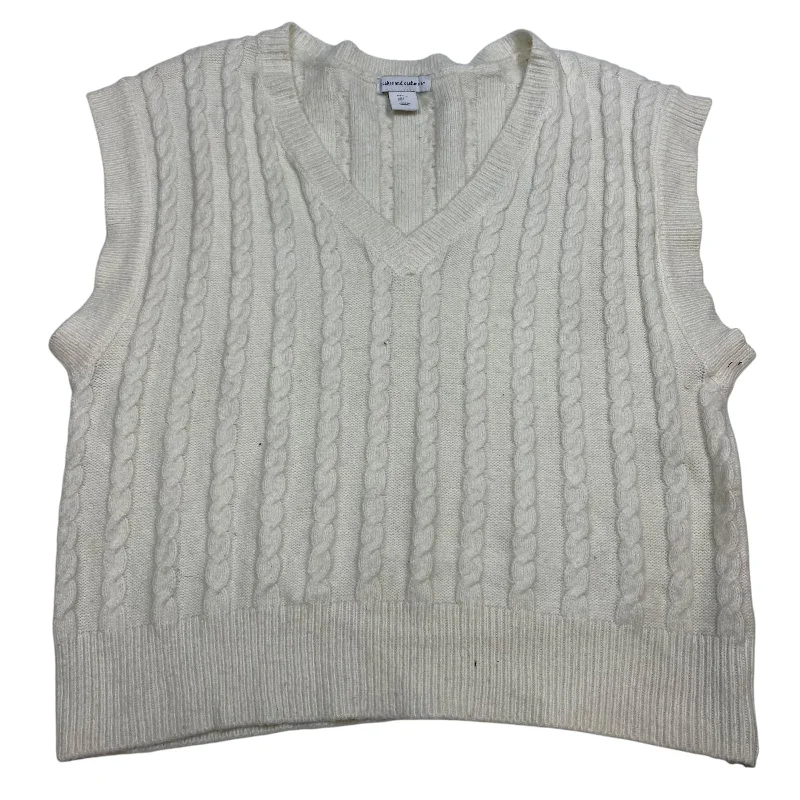 Men's Coats with HoodsVest Sweater By Cupcakes And Cashmere In Cream, Size: L