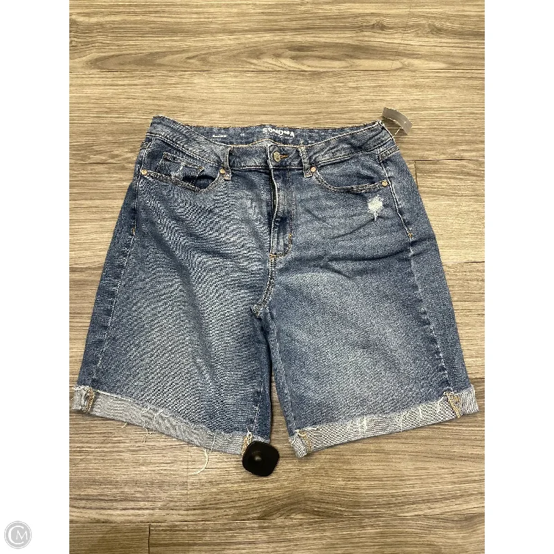 Cozy Men's Flannel ShortsShorts By Sonoma In Blue, Size: 14