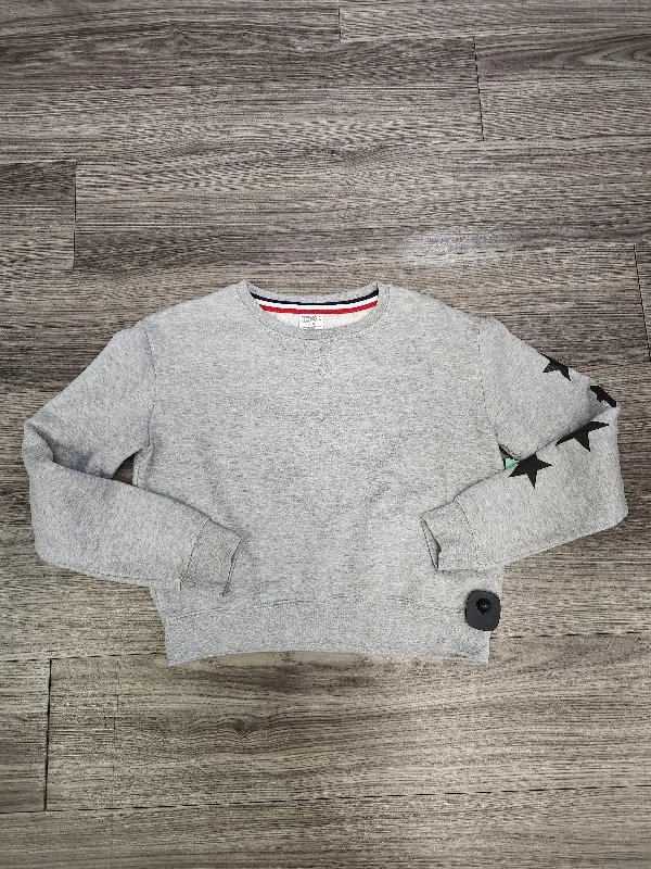 Men's Hoodies with High-Low HemlinesGrey Sweatshirt Crewneck Clothes Mentor, Size M