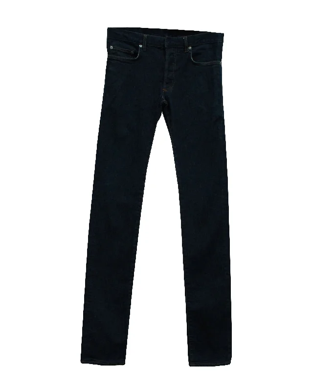 Unique Men's Jeans DesignsDior Slim Cut Jeans in Black Cotton Denim