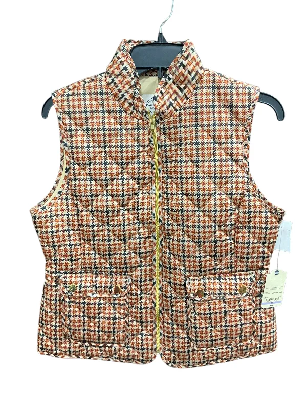Men's Coats with Flannel LiningVest Puffer & Quilted By St Johns Bay In Orange & Tan, Size: S