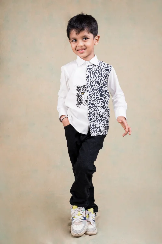 Men's Patterned Button-Down Shirts for Added InterestPre-Order: Peek a book Tiger Shirt Men's Patterned Button-Down Shirts for Added InterestPre-Order: Peek a book Tiger Shirt