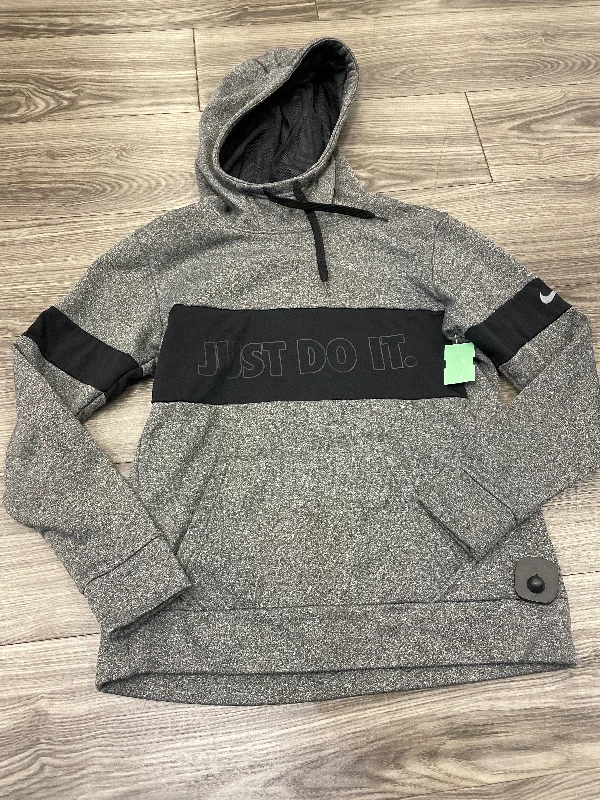Men's Hoodies for SnowboardingBlack & Grey Athletic Sweatshirt Hoodie Nike, Size S