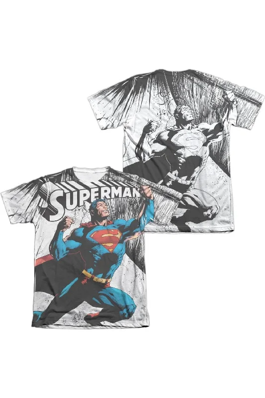 Men's Flowy Shirts for a Relaxed LookSuperman To Infinity (Front/Back Print) Adult Poly/Cotton Short Sleeve Tee / T-Shirt Men's Flowy Shirts for a Relaxed LookSuperman To Infinity (Front/Back Print) Adult Poly/Cotton Short Sleeve Tee / T-Shirt