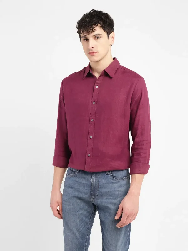 Men's Muscle Fit T-Shirts for a Body-Hugging FitMen's Solid Slim Fit Linen Shirt