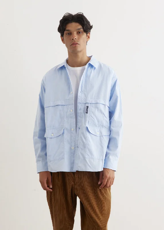 Men's Unique and Designer TopsRipstop Back Panel Cotton Oxford Shirt