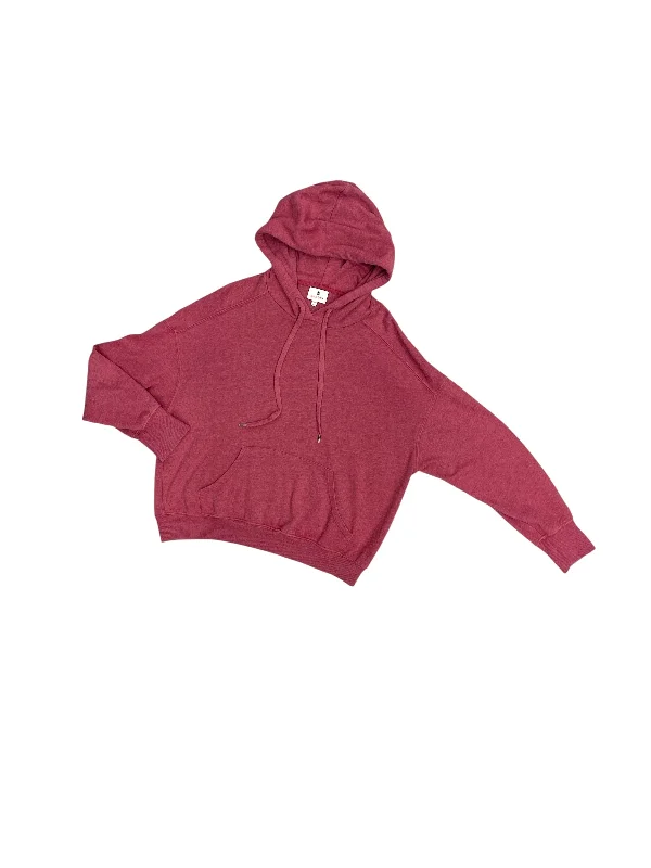 Men's Hoodies with Ribbed HemsSweatshirt Hoodie By Sundry In Pink, Size: 0