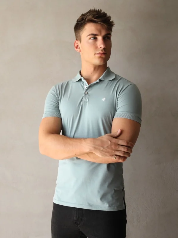 Men's Shirts with Drawstring WaistbandsRyton Soft Polo - Mint Green