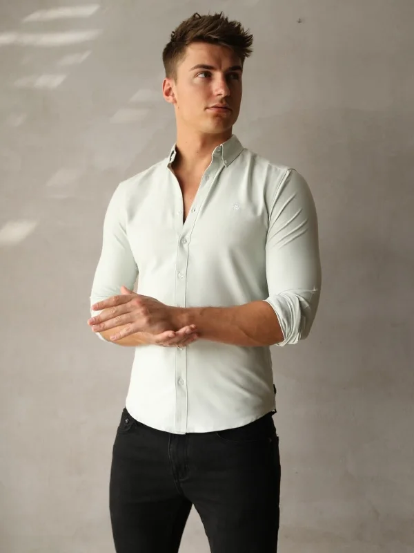 Breathable Men's Mesh TopsPienza Shirt - Mint