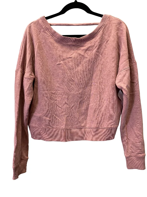 Men's Hoodies for AutumnSweatshirt Crewneck By Aeropostale In Pink, Size: M