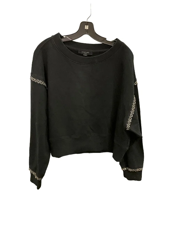 Men's Hoodies for Big and TallSweatshirt Crewneck By All Saints In Black, Size: L