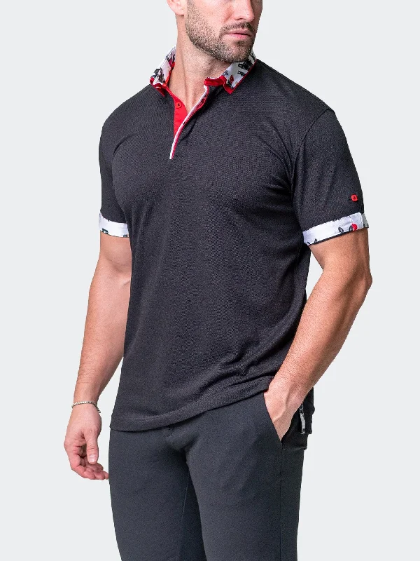 Men's Shirts for Outdoor ActivitiesPolo MozartSolidDog Black