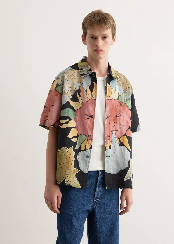 Men's Shirts with Geometric PatternsBox Short Sleeve Shirt