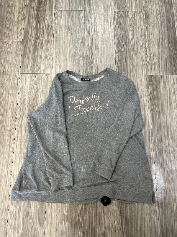 Comfortable Men's Fleece HoodiesSweatshirt Crewneck By Lane Bryant In Grey, Size: Xl Comfortable Men's Fleece HoodiesSweatshirt Crewneck By Lane Bryant In Grey, Size: Xl