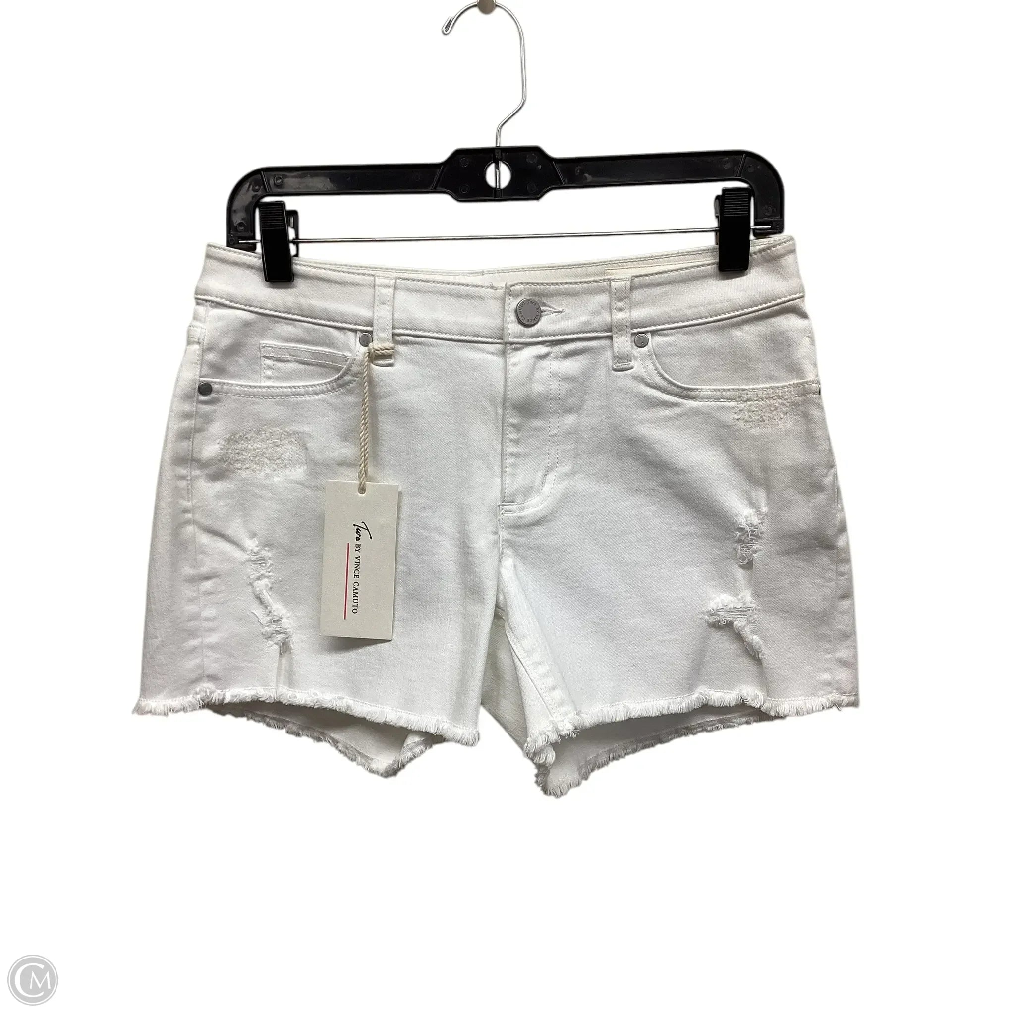 Cotton-Blend Men's Casual ShortsShorts By Two By Vince Camuto In White, Size: 4