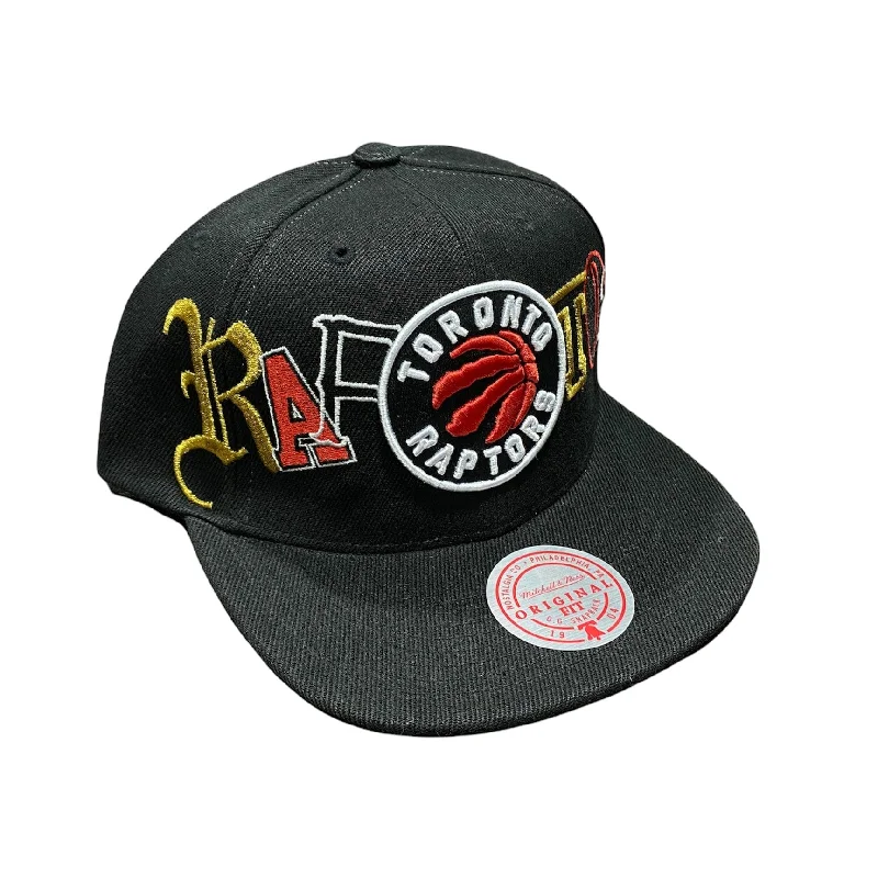 Stylish Trucker CapsMitchell & Ness Nba Toronto Raptors Hype Type Snapback (Black)