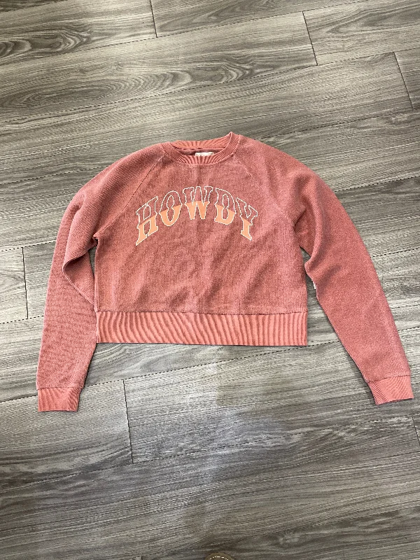 Casual Men's Zip-Up HoodiesSweatshirt Crewneck By Altard State In Pink, Size: Xs
