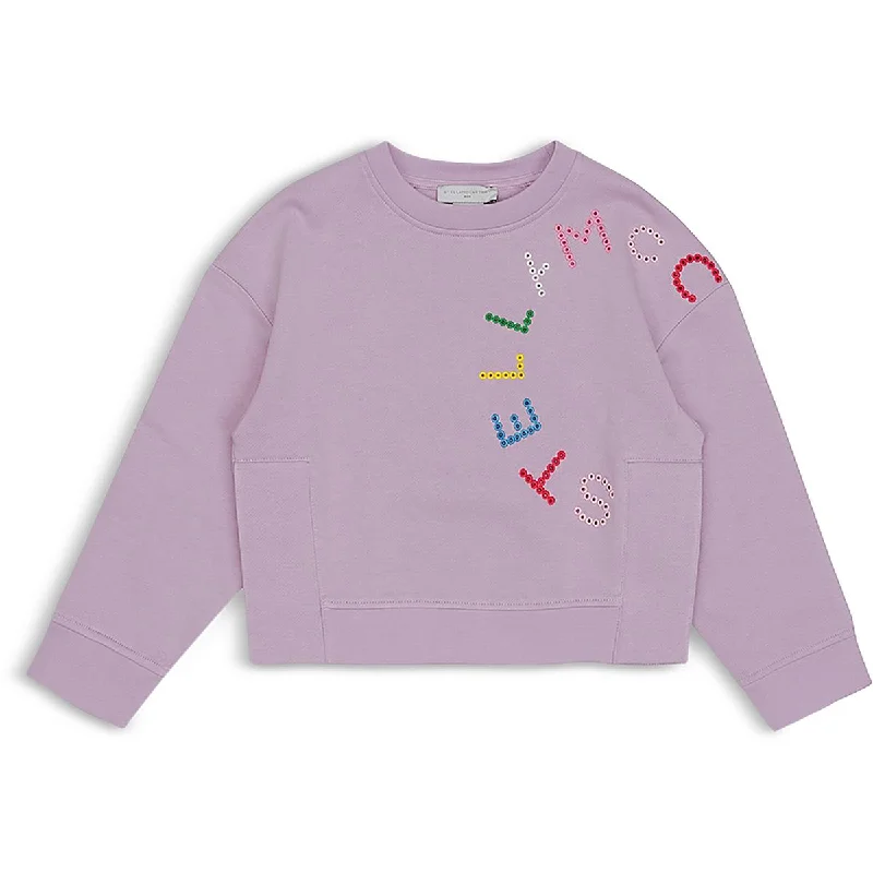 Striped Men's SweatersGirls Slit Cotton Sweatshirt