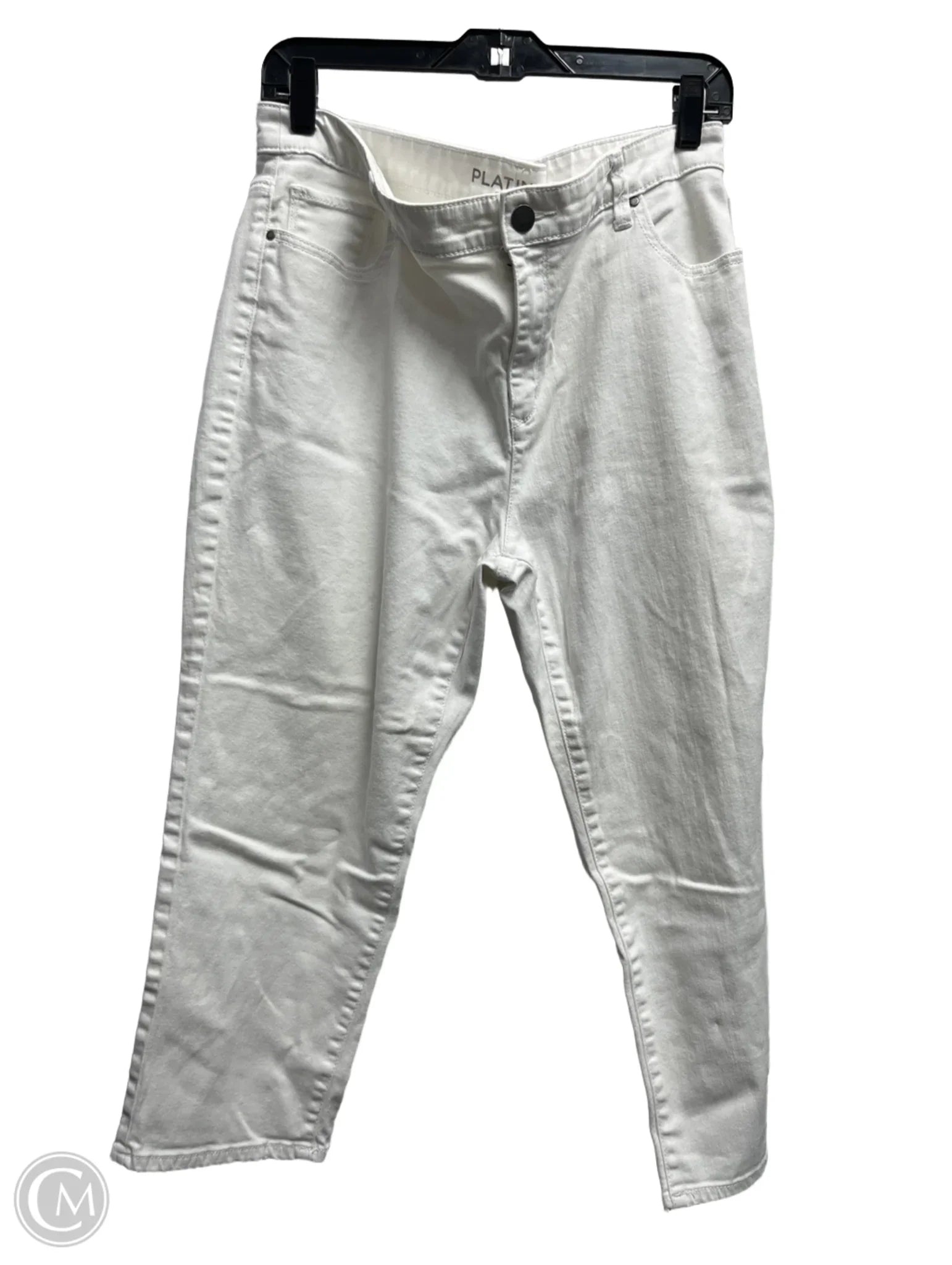 Durable Workwear Men's JeansJeans Cropped By Chicos In White Denim, Size: 14