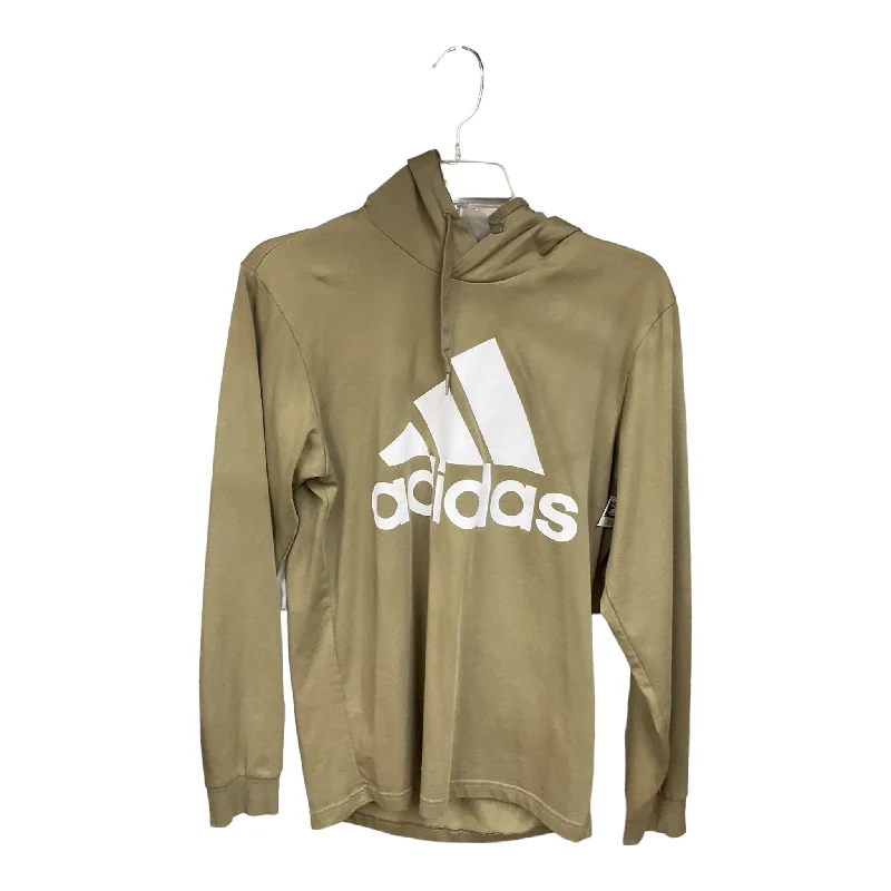 Lightweight Men's Running HoodiesGreen Athletic Sweatshirt Hoodie Adidas, Size S