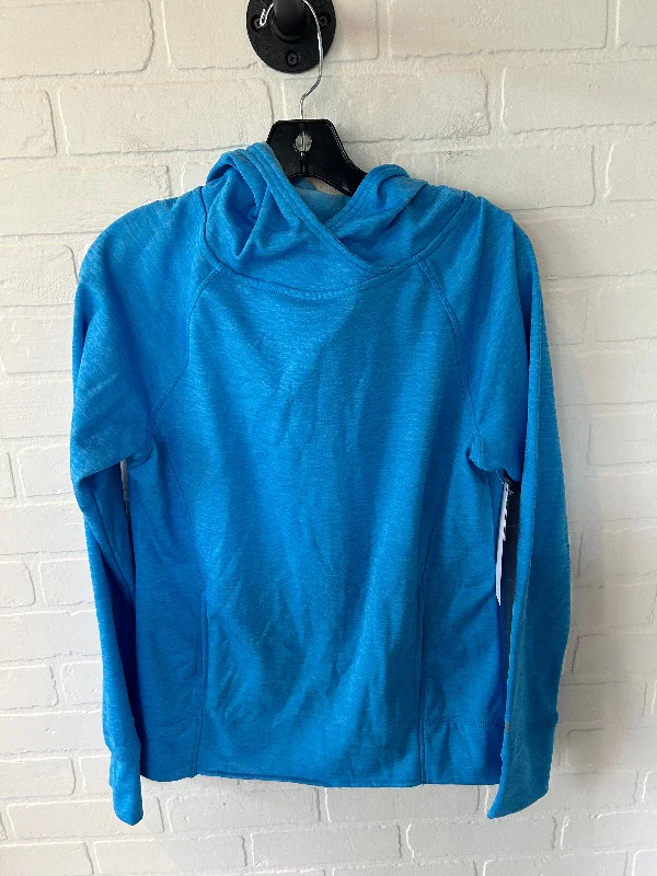 Men's Hoodies with Asymmetric ZippersAthletic Sweatshirt Hoodie By Champion In Blue, Size: S Men's Hoodies with Asymmetric ZippersAthletic Sweatshirt Hoodie By Champion In Blue, Size: S