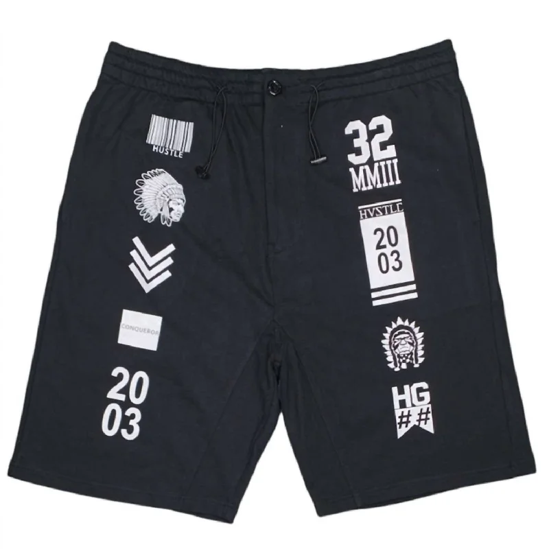 Stylish Men's Chino ShortsMen's Graphic Short In Black