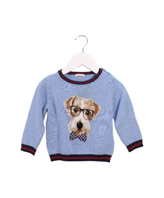Solid-Colored Men's SweatersLe Bebe Knit Sweater 12M