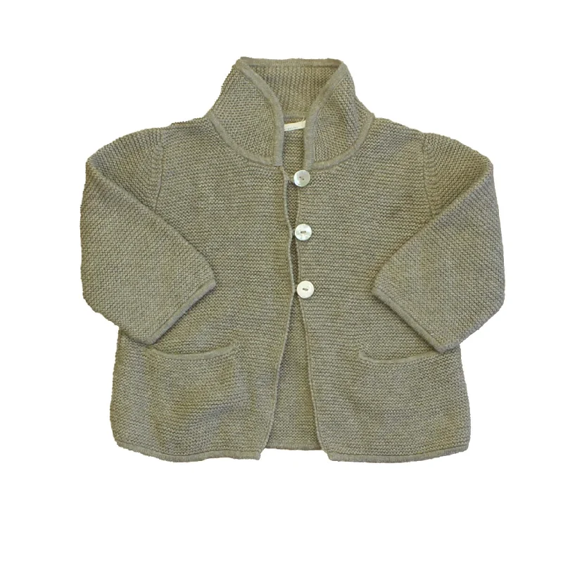 Men's Sweaters with Belt AttachmentsTane Organics Unisex Brown Cardigan Size: 12-18 Month