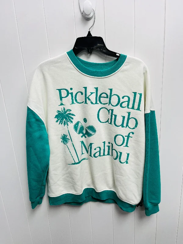 Men's Hoodies with Embroidered PatchesSweatshirt Crewneck By Grayson Threads In Green & White, Size: L Men's Hoodies with Embroidered PatchesSweatshirt Crewneck By Grayson Threads In Green & White, Size: L