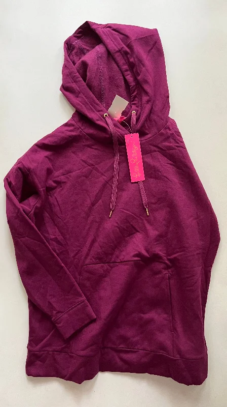 Durable Men's Canvas HoodiesSweatshirt Hoodie By Lilly Pulitzer In Plum, Size: Xs