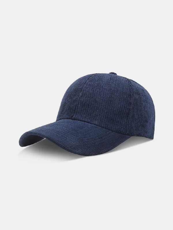 Oversized Bucket HatsVintage Solid Color Corduroy Baseball Cap