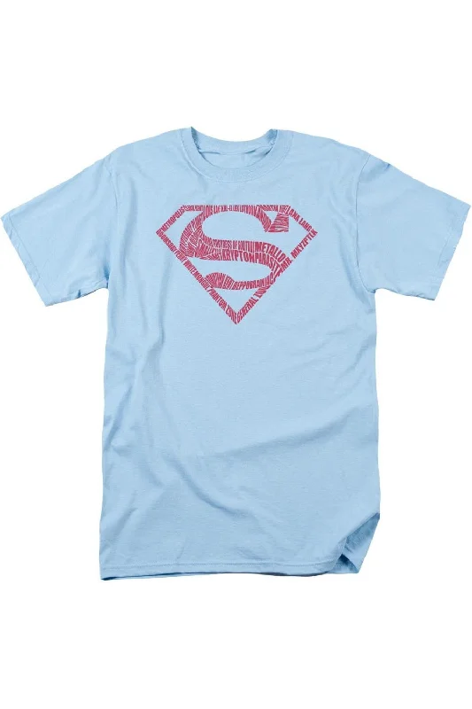 Men's Shirts for FishingSuperman Word Shield Short Sleeve Adult Tee / T-Shirt