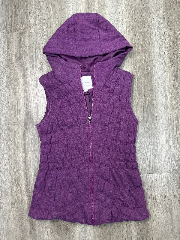 Comfortable Men's ParkasVest Puffer & Quilted By Avec Les Filles In Purple, Size: Xs