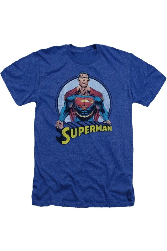 Men's Shirts with Hook-and-Loop ClosuresSuperman Flying High Again Adult Heather Tee / T-Shirt Men's Shirts with Hook-and-Loop ClosuresSuperman Flying High Again Adult Heather Tee / T-Shirt