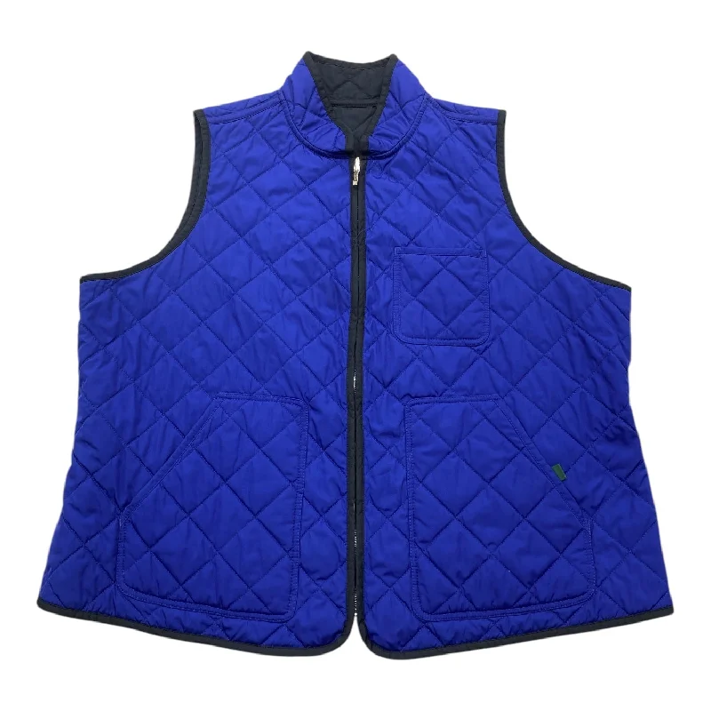 Comfortable Men's ParkasVest Puffer & Quilted By Lauren By Ralph Lauren In Black & Blue, Size: 2x Comfortable Men's ParkasVest Puffer & Quilted By Lauren By Ralph Lauren In Black & Blue, Size: 2x