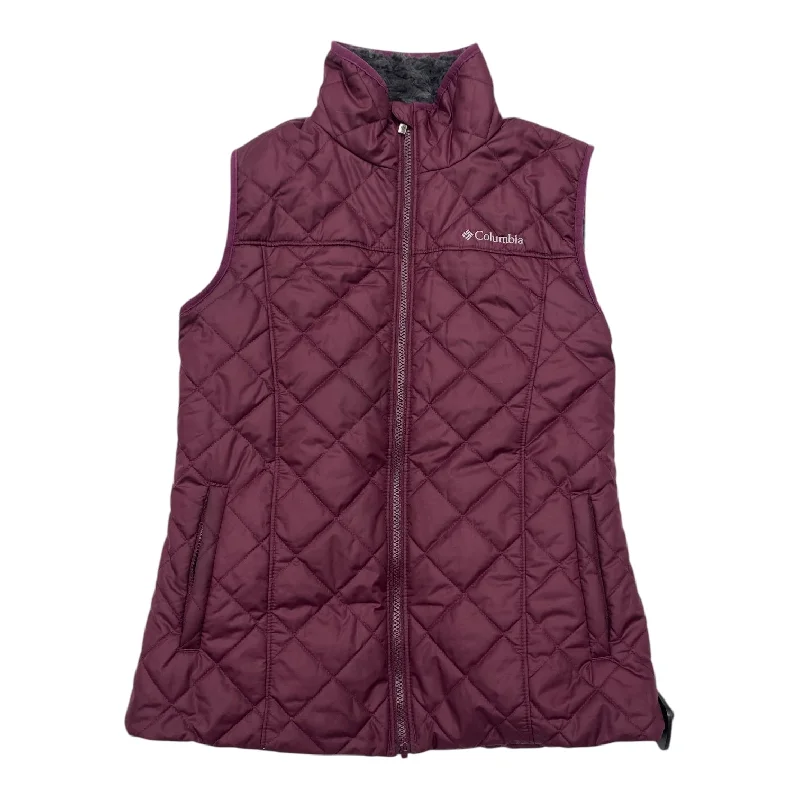 Men's Coats for RunningVest Puffer & Quilted By Columbia In Maroon, Size: S