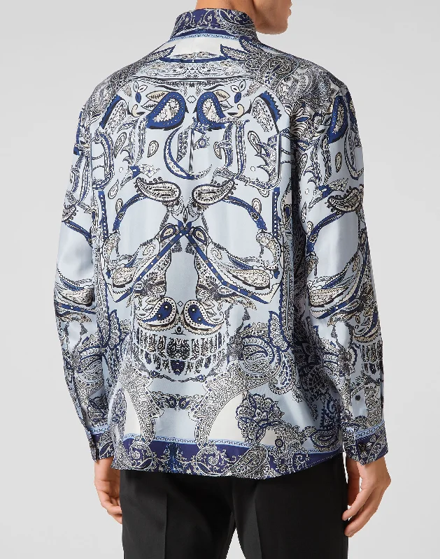 Men's Vintage T-Shirts for a Retro VibeSilk Shirt Dandy Fit Paisley Foulard