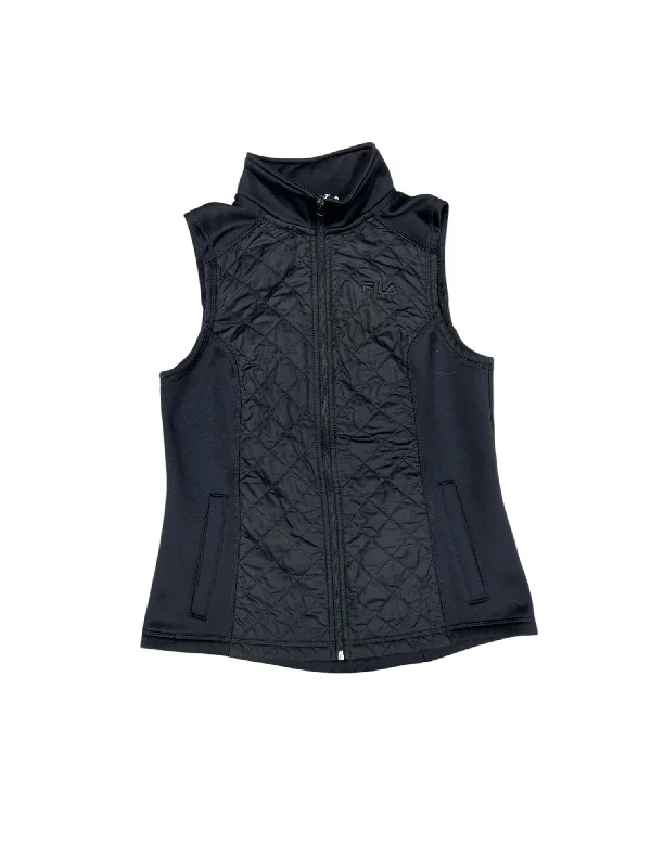 Men's Coats for Skinny MenVest Fleece By Fila In Black, Size: Xs