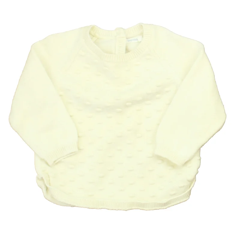 Men's Sweaters for Outdoor Activitiesbout'chou Girls Ivory Sweater