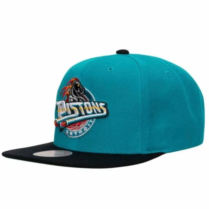 Wide-Brimmed Sun HatsMitchell & Ness NBA Detroit Pistons Team 2 Tone 2.0 Snapback (Teal/Black) Wide-Brimmed Sun HatsMitchell & Ness NBA Detroit Pistons Team 2 Tone 2.0 Snapback (Teal/Black)