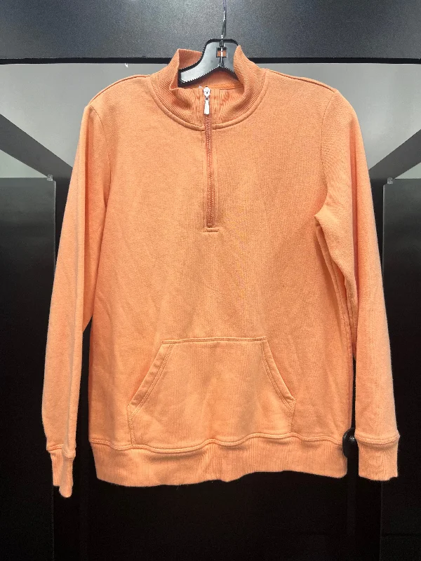 Men's Hoodies with Reinforced StitchingPeach Sweatshirt Crewneck Karen Scott, Size M Men's Hoodies with Reinforced StitchingPeach Sweatshirt Crewneck Karen Scott, Size M