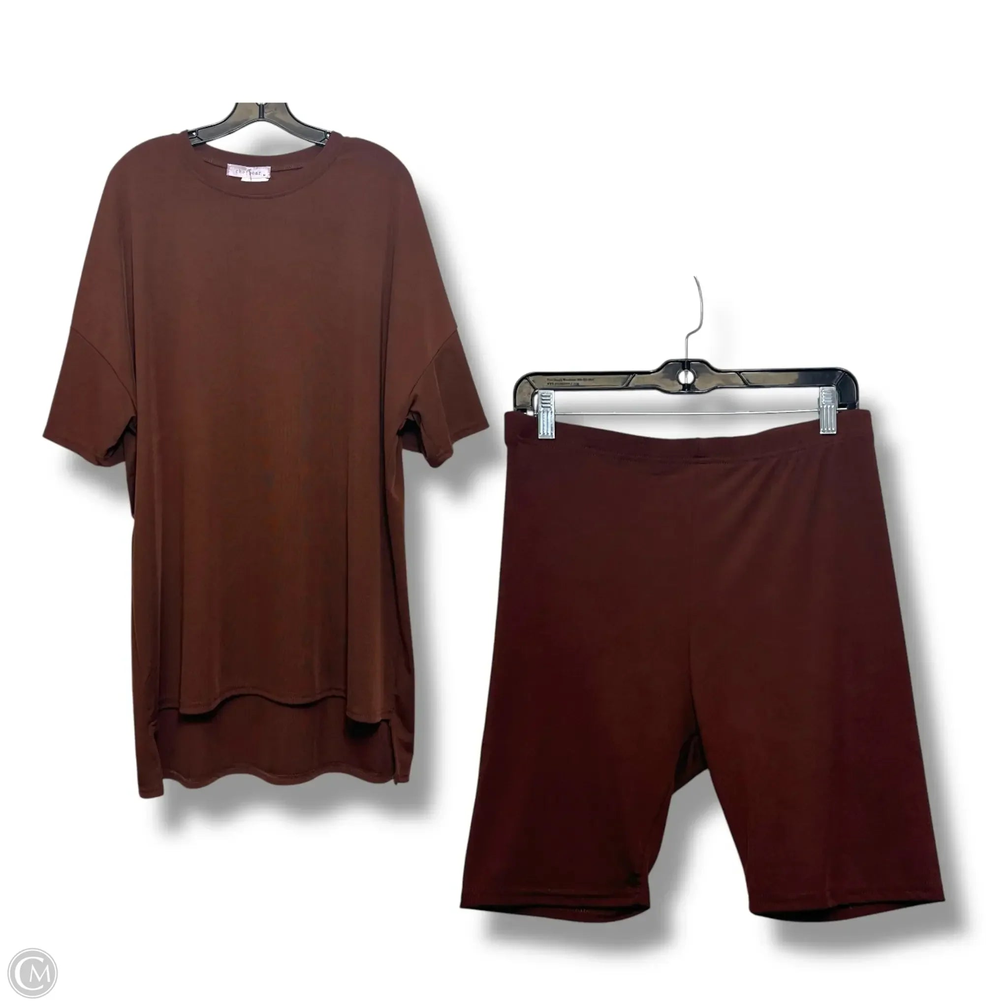 Modern Men's Patterned ShortsShorts Set By Clothes Mentor In Brown, Size: M