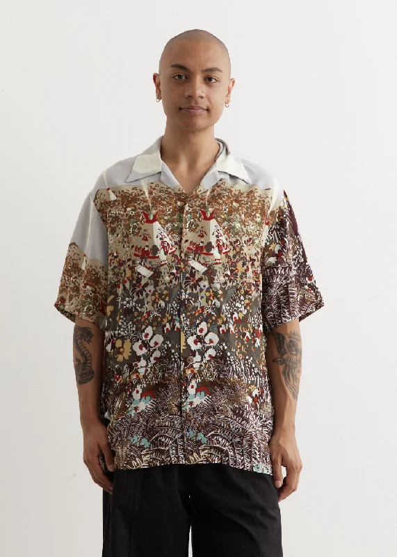 Men's Shirts with CollarsNABAJO LAND Aloha Shirt
